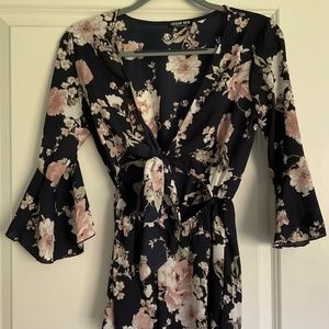 Fashion Nova Flower Romper, Size Small